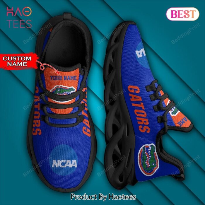 NCAA Florida Gators Personalized Blue Orange Max Soul Shoes