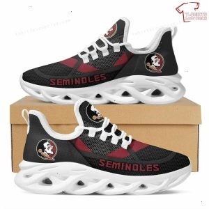 NCAA Florida State Seminoles Black Garnet Max Soul Sneakers Running Shoes