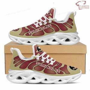 NCAA Florida State Seminoles Gold Garnet Max Soul Sneakers Running Shoes