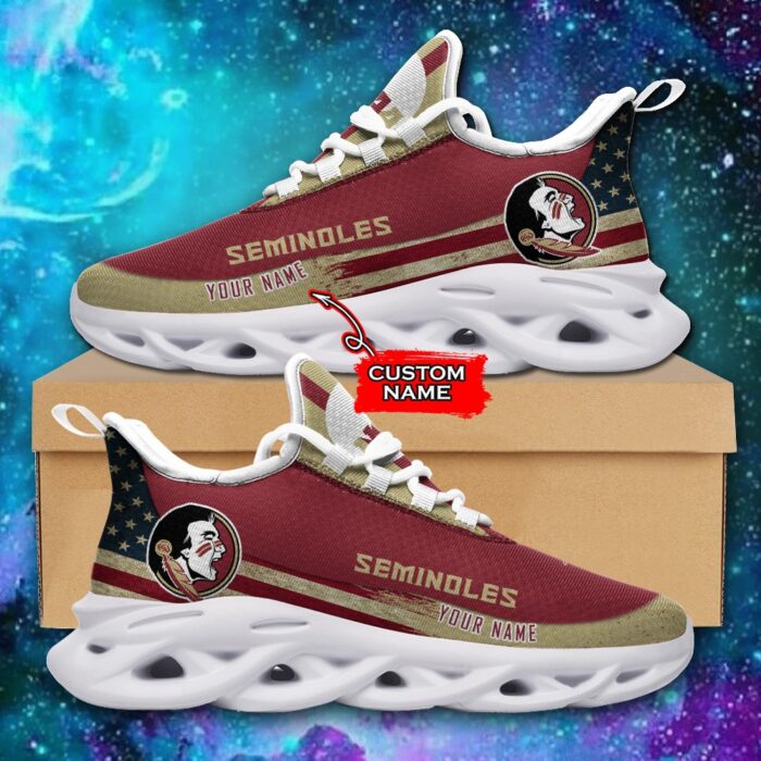 NCAA Florida State Seminoles Max Soul Sneaker Custom Name 42 M1