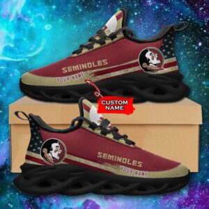 NCAA Florida State Seminoles Max Soul Sneaker Custom Name 42 M1