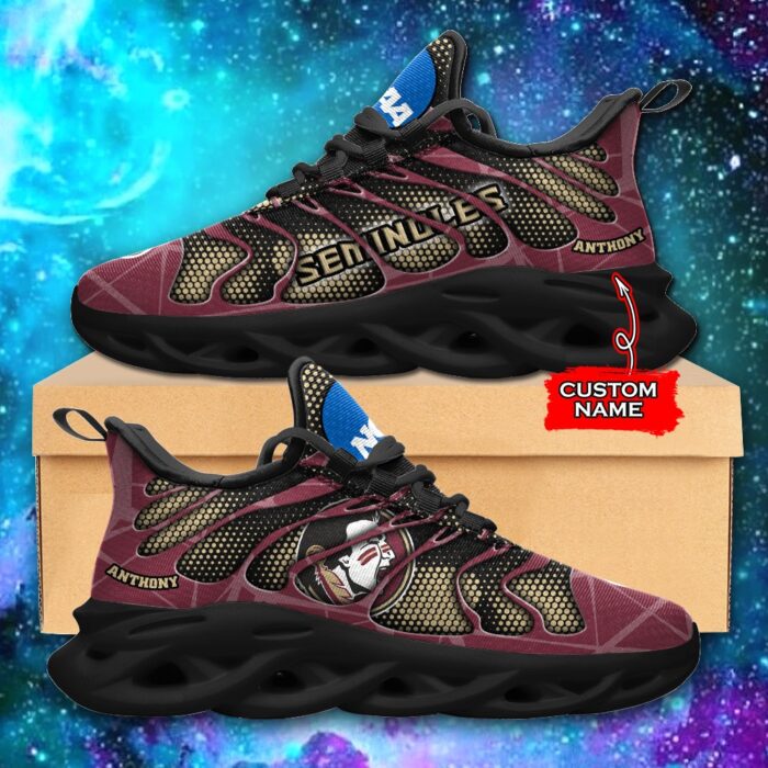 NCAA Florida State Seminoles Max Soul Sneaker Custom Name 48 M1