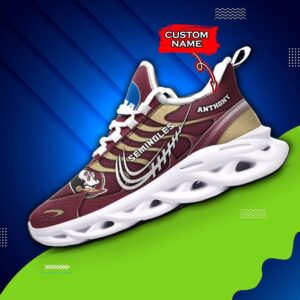 NCAA Florida State Seminoles Max Soul Sneaker Custom Name 65HTN2058