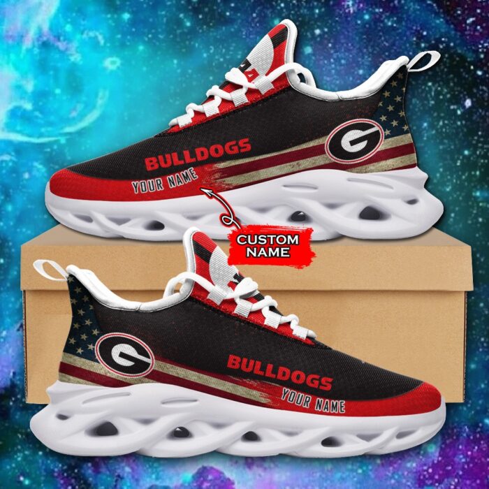 NCAA Georgia Bulldogs Max Soul Sneaker Custom Name 42 M1