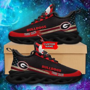 NCAA Georgia Bulldogs Max Soul Sneaker Custom Name 42 M1