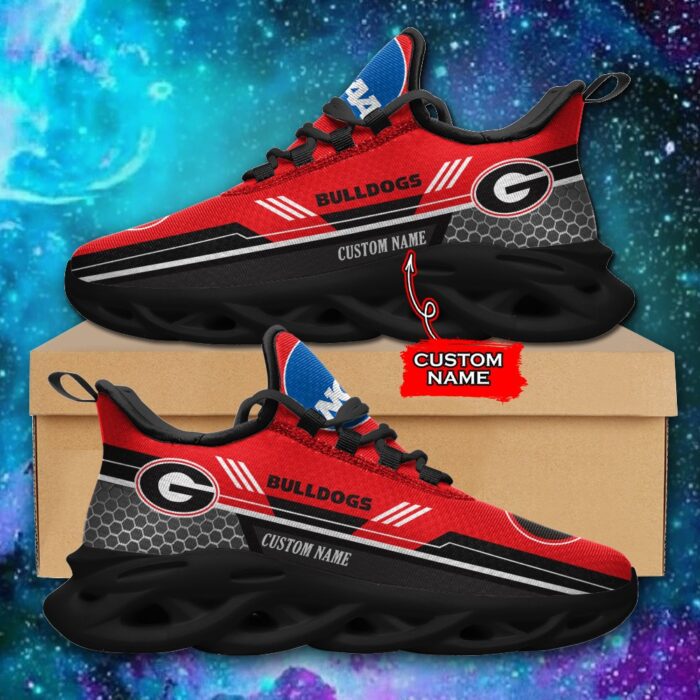 NCAA Georgia Bulldogs Max Soul Sneaker Custom Name 47 M12RTT3729