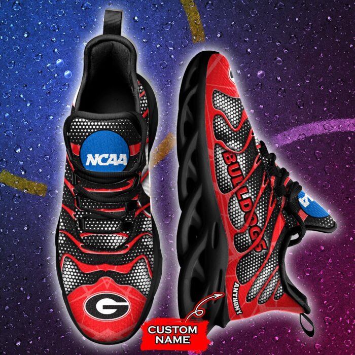 NCAA Georgia Bulldogs Max Soul Sneaker Custom Name 48 M1