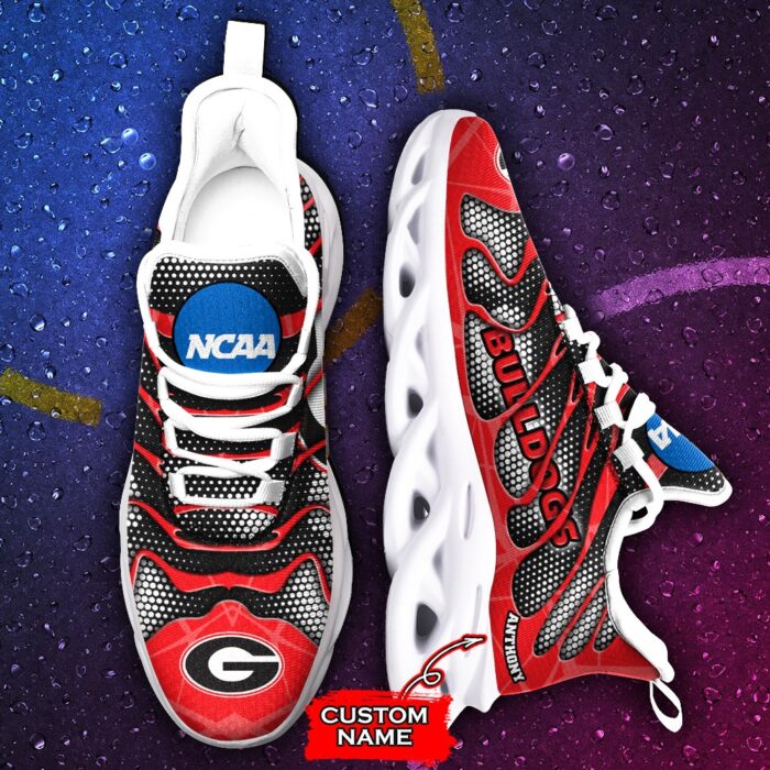 NCAA Georgia Bulldogs Max Soul Sneaker Custom Name 48 M1