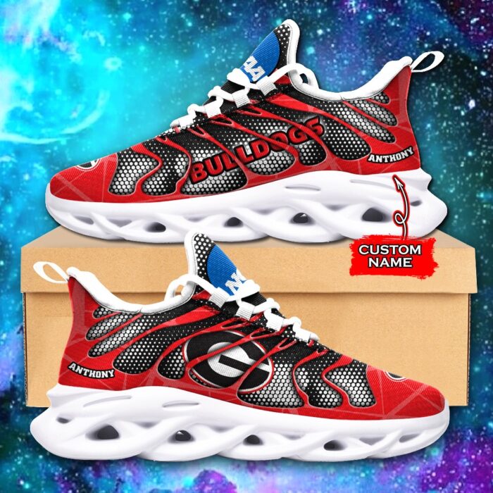 NCAA Georgia Bulldogs Max Soul Sneaker Custom Name 48 M1