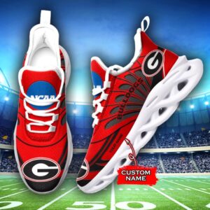 NCAA Georgia Bulldogs Max Soul Sneaker Custom Name 62HTN1949