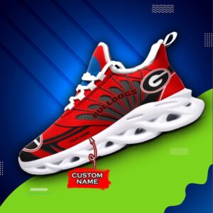 NCAA Georgia Bulldogs Max Soul Sneaker Custom Name 62HTN1949