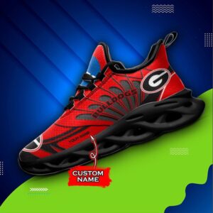 NCAA Georgia Bulldogs Max Soul Sneaker Custom Name 62HTN1949