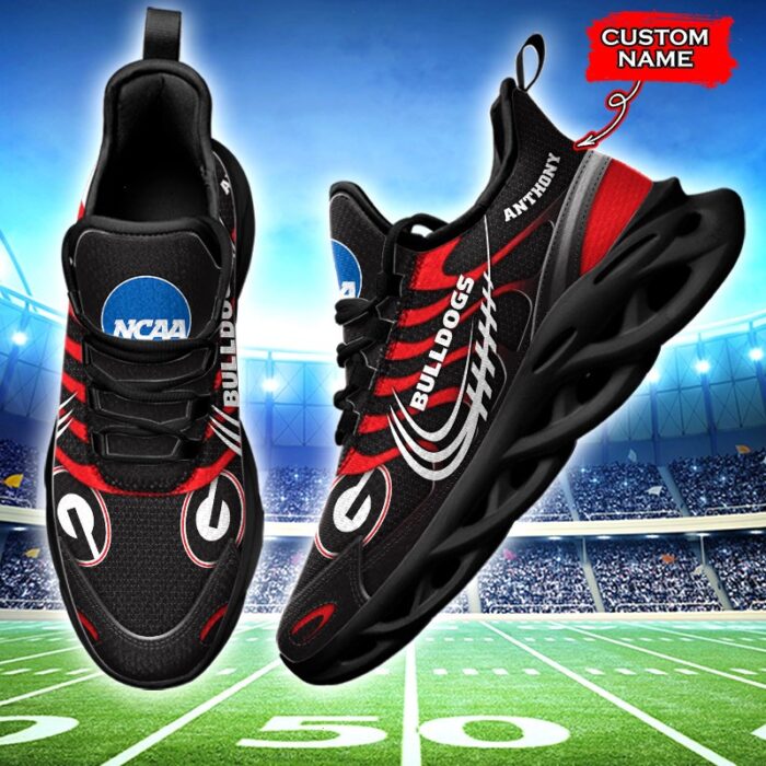 NCAA Georgia Bulldogs Max Soul Sneaker Custom Name 65 M12HTN4316