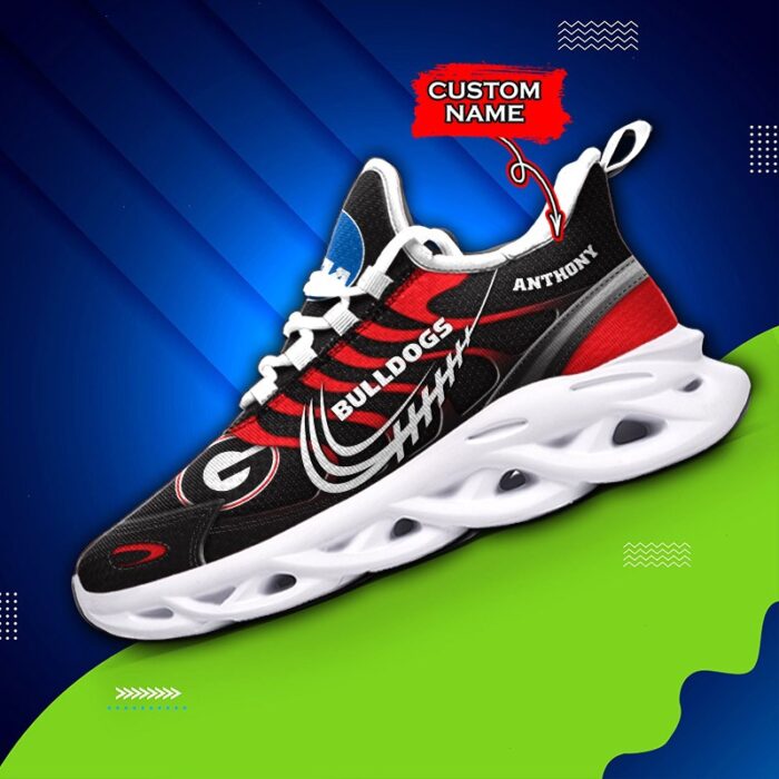 NCAA Georgia Bulldogs Max Soul Sneaker Custom Name 65 M12HTN4316