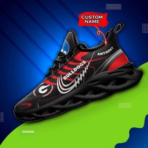 NCAA Georgia Bulldogs Max Soul Sneaker Custom Name 65HTN2059