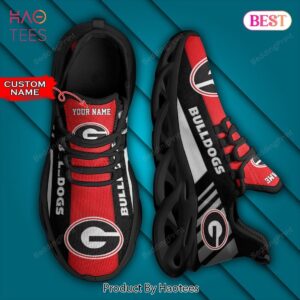 NCAA Georgia Bulldogs Personalized Custom Name Max Soul Shoes