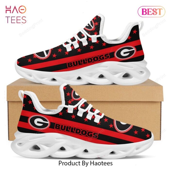 NCAA Georgia Bulldogs Red Black Max Soul Shoes