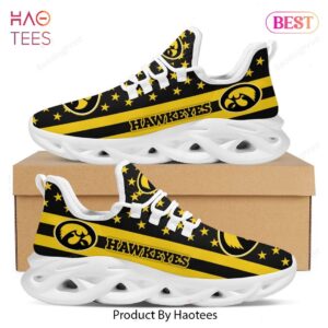 NCAA Iowa Hawkeyes Black Gold Max Soul Shoes