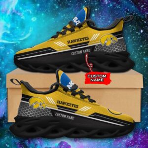 NCAA Iowa Hawkeyes Max Soul Sneaker Custom Name 47 M12RTT3730