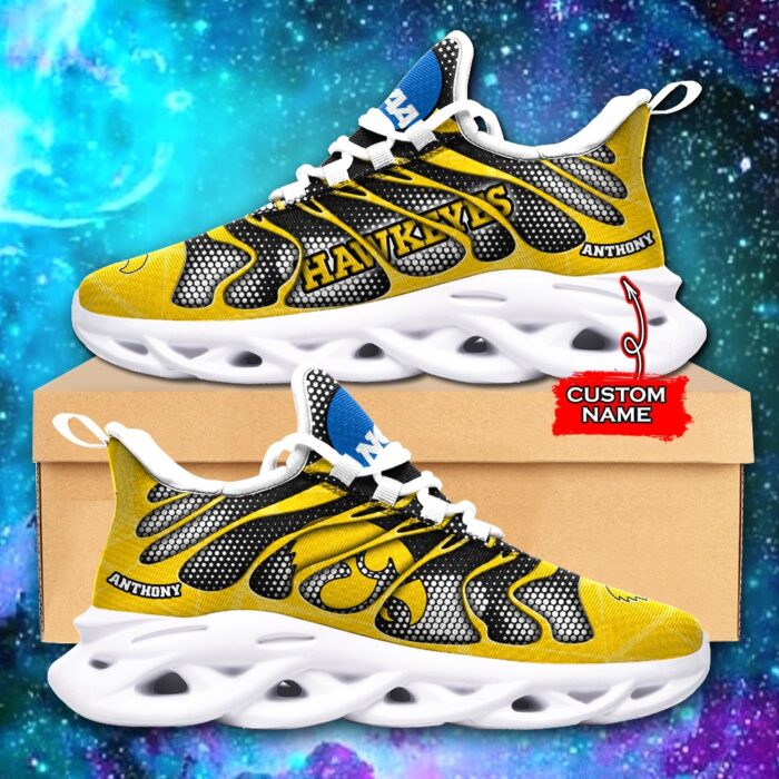 NCAA Iowa Hawkeyes Max Soul Sneaker Custom Name 48 M1