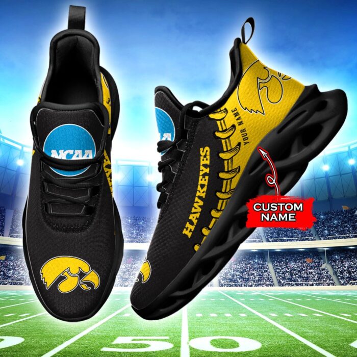 NCAA Iowa Hawkeyes Max Soul Sneaker Custom Name 85TK10