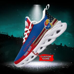 NCAA Kansas Jayhawks Max Soul Sneaker Custom Name 42 M1