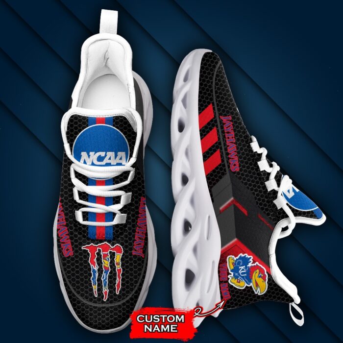 NCAA Kansas Jayhawks Max Soul Sneaker Custom Name 43 M1RTT4193