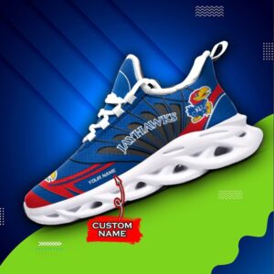 NCAA Kansas Jayhawks Max Soul Sneaker Custom Name 62HTN1951