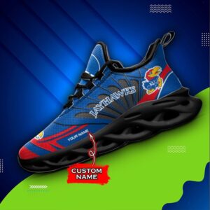 NCAA Kansas Jayhawks Max Soul Sneaker Custom Name 62HTN1951