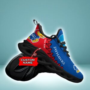 NCAA Kansas Jayhawks Max Soul Sneaker Custom Name 85TK11