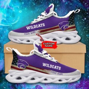 NCAA Kansas State Wildcats Max Soul Sneaker Custom Name 42 M1