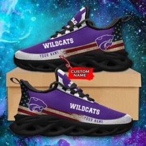 NCAA Kansas State Wildcats Max Soul Sneaker Custom Name 42 M1