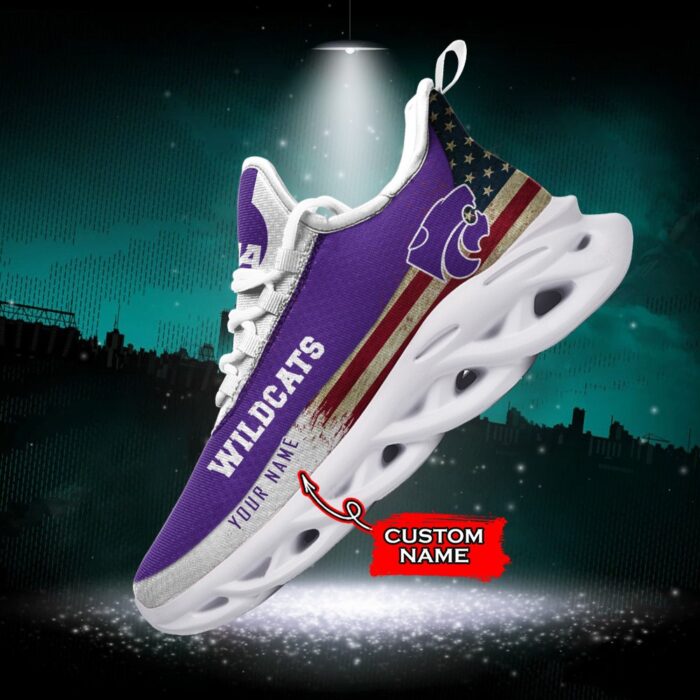 NCAA Kansas State Wildcats Max Soul Sneaker Custom Name 42 M1