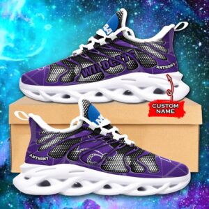 NCAA Kansas State Wildcats Max Soul Sneaker Custom Name 48 M1