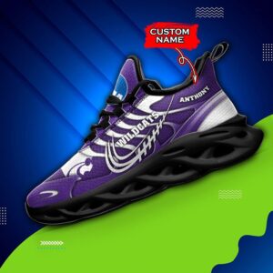 NCAA Kansas State Wildcats Max Soul Sneaker Custom Name 65 M12HTN4319