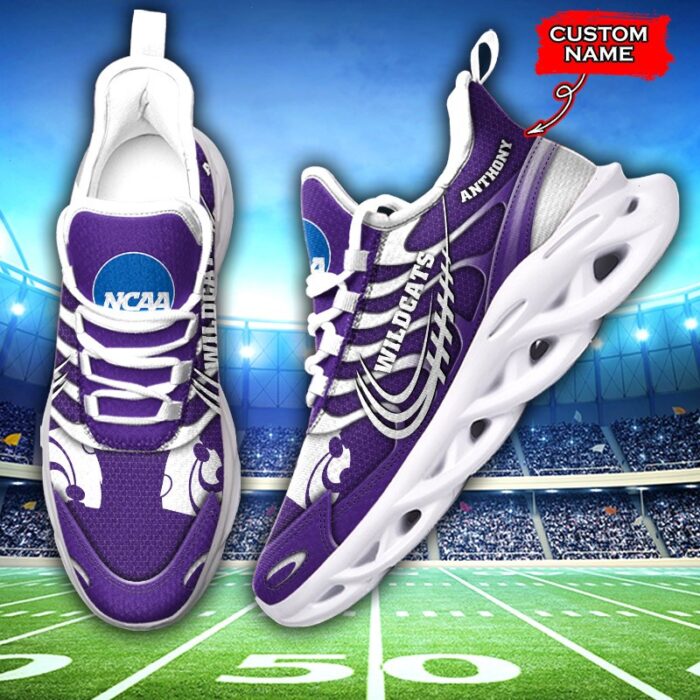 NCAA Kansas State Wildcats Max Soul Sneaker Custom Name 65HTN2062