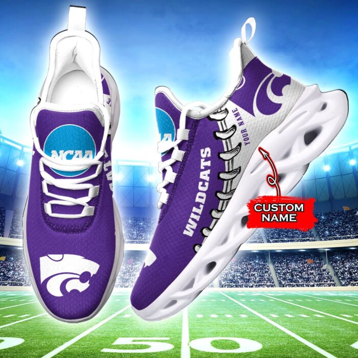 NCAA Kansas State Wildcats Max Soul Sneaker Custom Name 85TK12