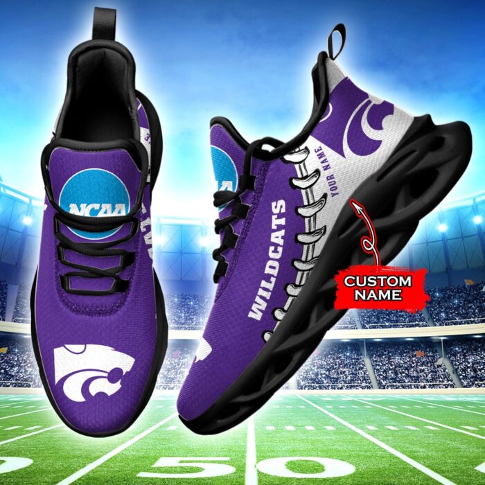 NCAA Kansas State Wildcats Max Soul Sneaker Custom Name 85TK12