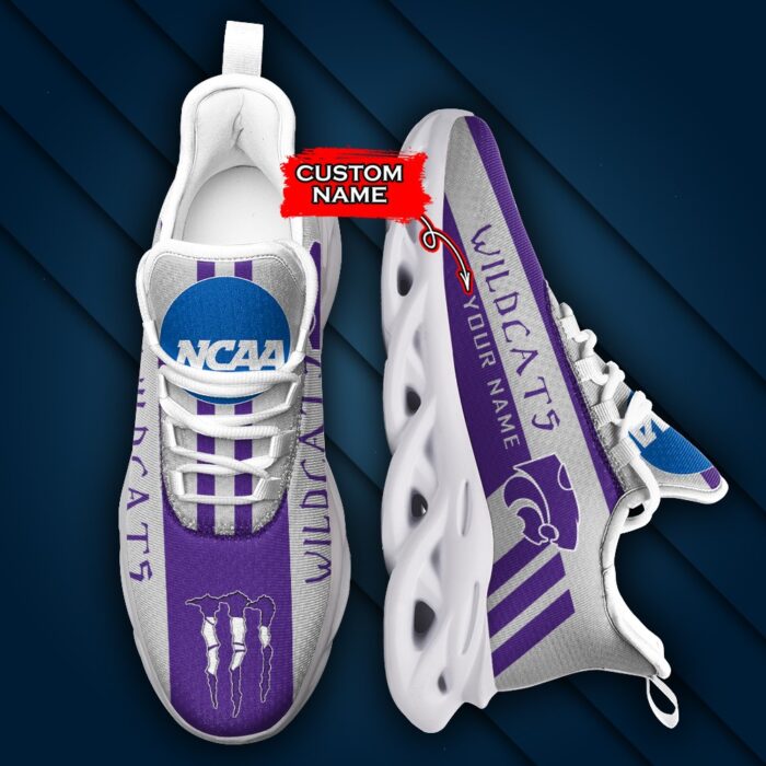 NCAA Kansas State Wildcats Max Soul Sneaker Custom Name Style 1HTN7027