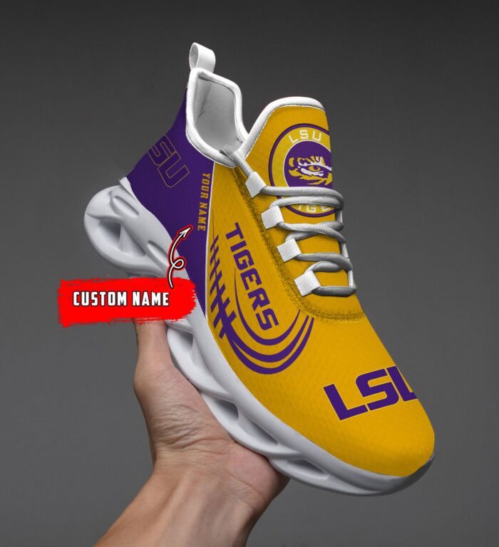 NCAA LSU Tigers Max Soul Sneaker Custom Name 05 M12