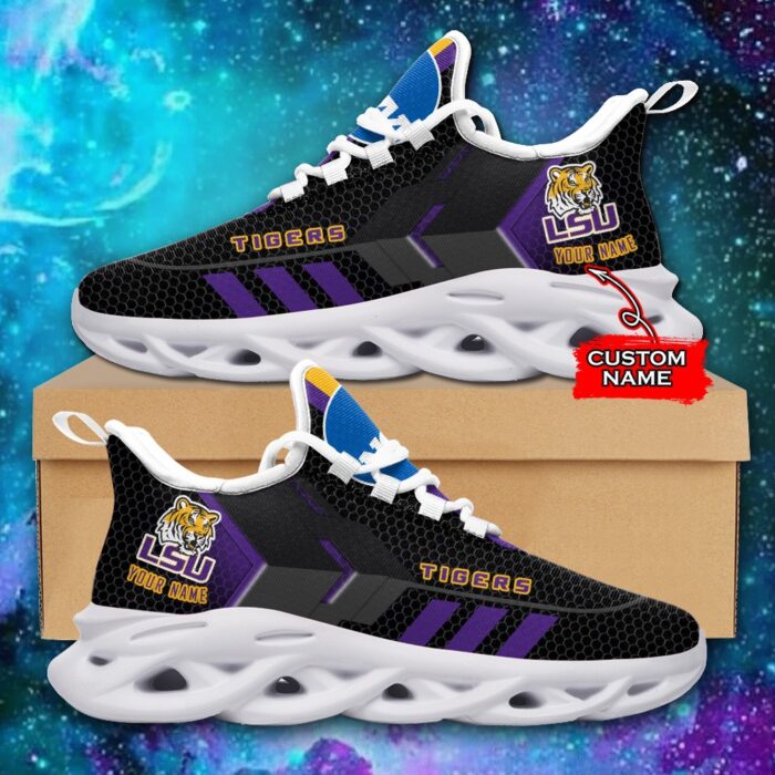 NCAA LSU Tigers Max Soul Sneaker Custom Name 43 M1RTT4197