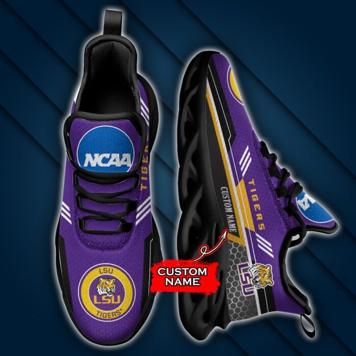 NCAA LSU Tigers Max Soul Sneaker Custom Name 47 M12RTT3735