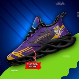 NCAA LSU Tigers Max Soul Sneaker Custom Name 62HTN1955