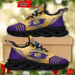 NCAA LSU Tigers Max Soul Sneaker Custom Name 66 M12RTT6992