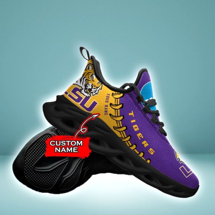 NCAA LSU Tigers Max Soul Sneaker Custom Name 85TK15