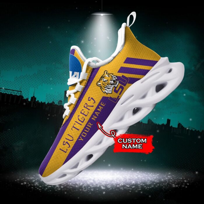 NCAA LSU Tigers Max Soul Sneaker Custom Name Style 1HTN7030