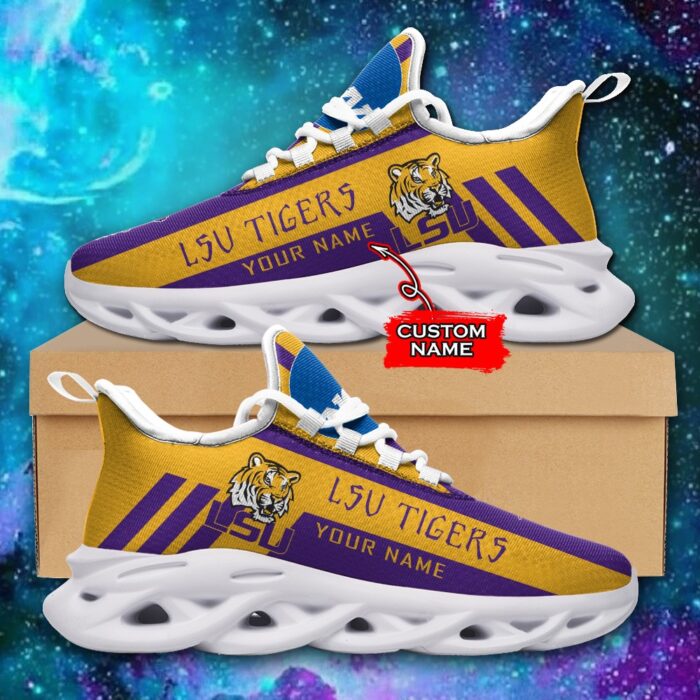 NCAA LSU Tigers Max Soul Sneaker Custom Name Style 1HTN7030