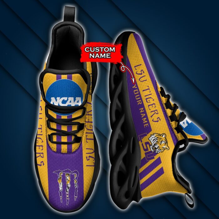 NCAA LSU Tigers Max Soul Sneaker Custom Name Style 1HTN7030