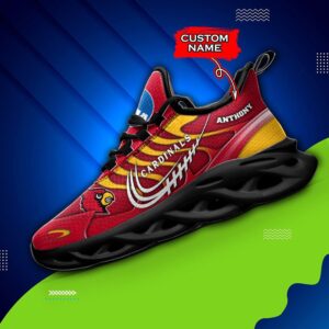 NCAA Louisville Cardinals Max Soul Sneaker Custom Name 65 M12HTN4321