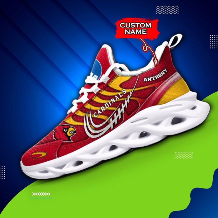 NCAA Louisville Cardinals Max Soul Sneaker Custom Name 65HTN2064